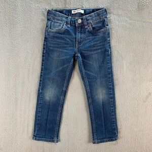 Levi's 511 Slim Boys Jeans Size 5 Regular Adjustable Waist Medium Blue Denim